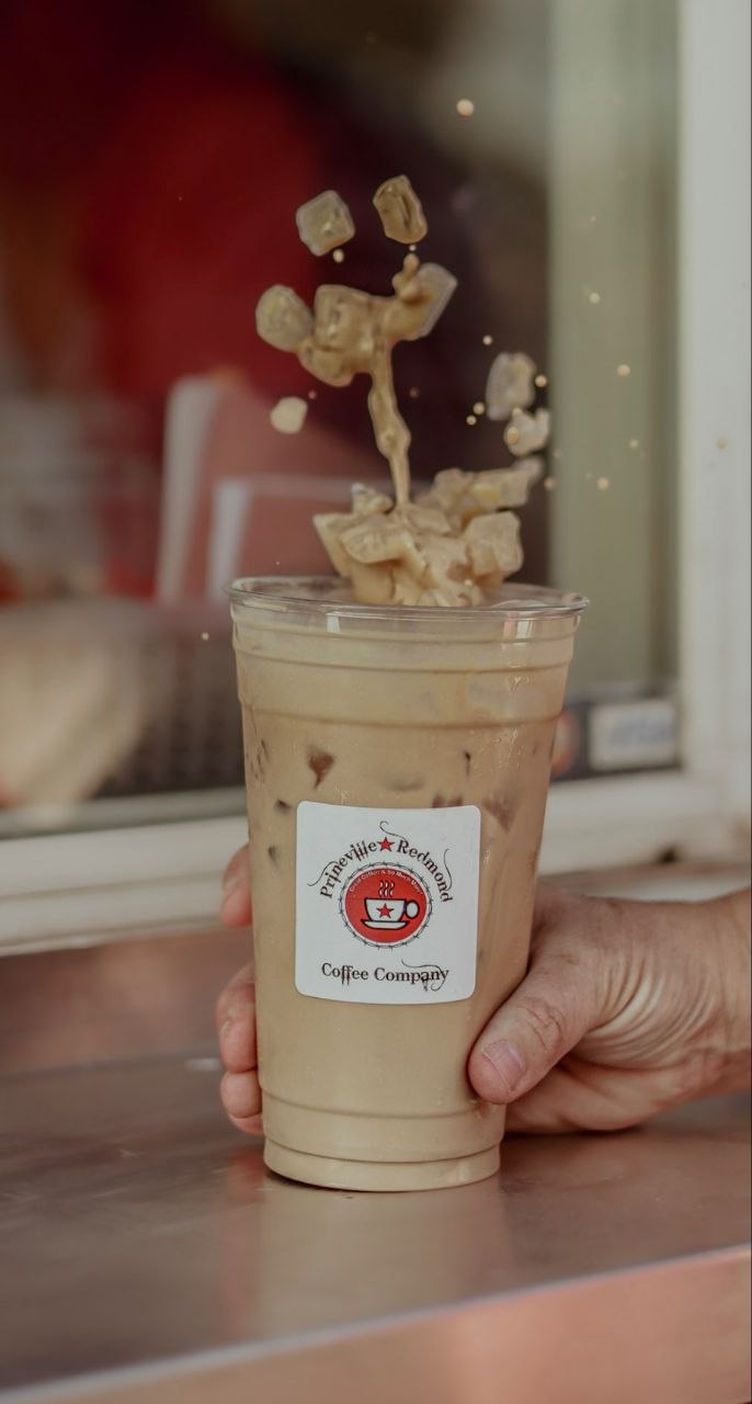 Prineville Coffee — Iced Coffee Action Shot